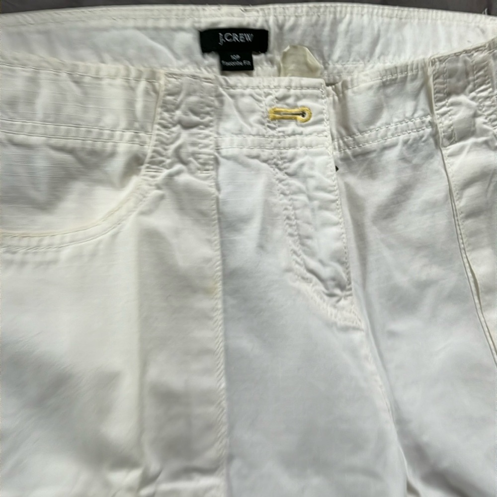 Womens white pants with pockets